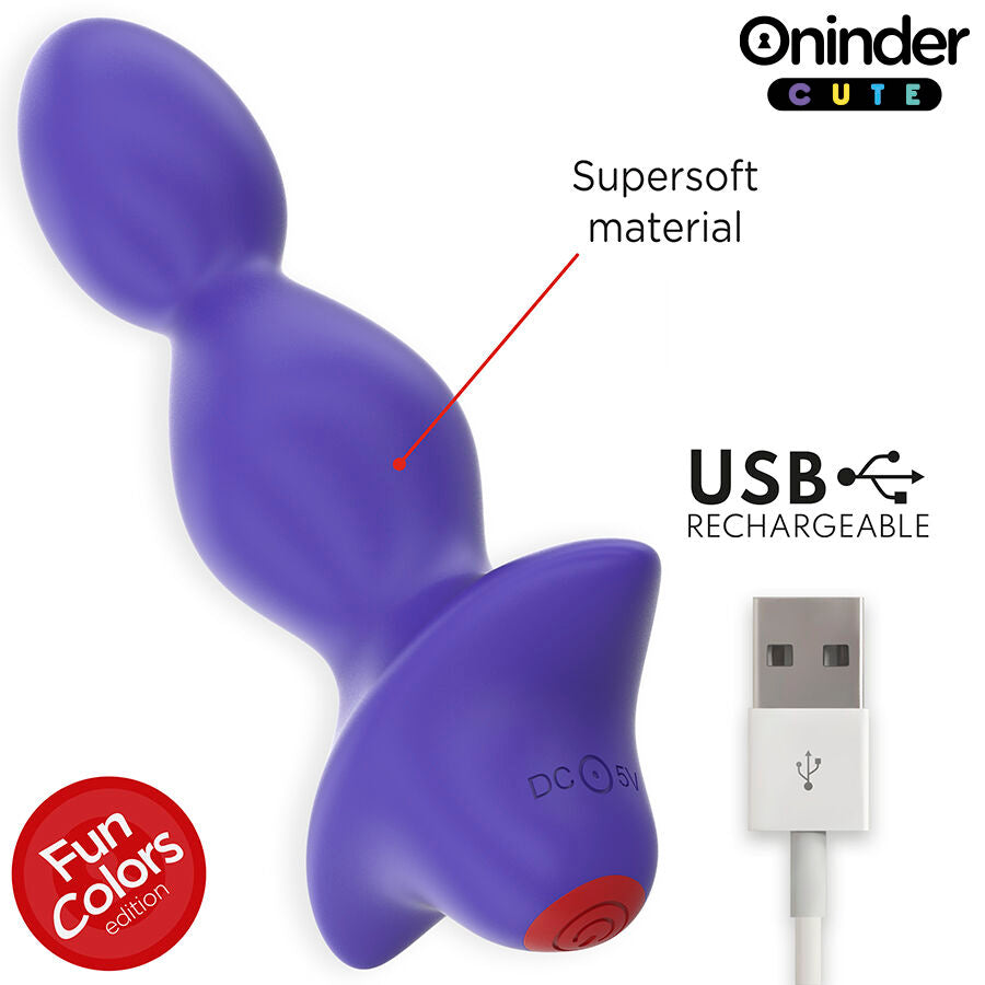 ONINDER CUTE vibrerande analplugg med appkontroll