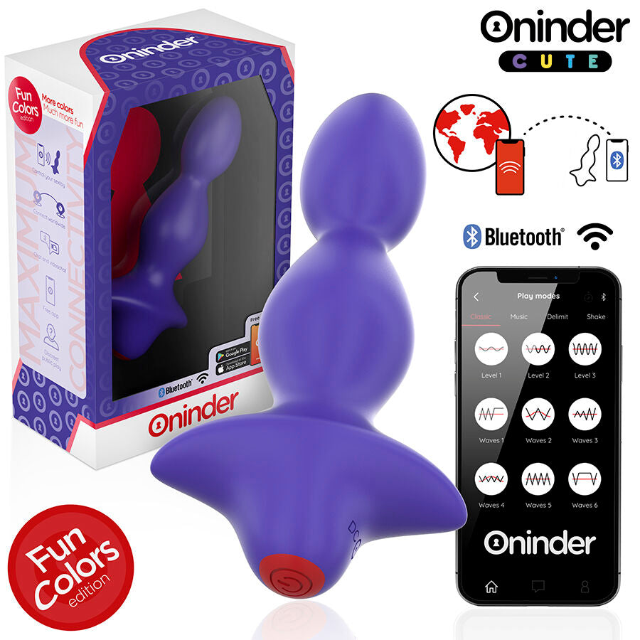 ONINDER CUTE vibrerande analplugg med appkontroll