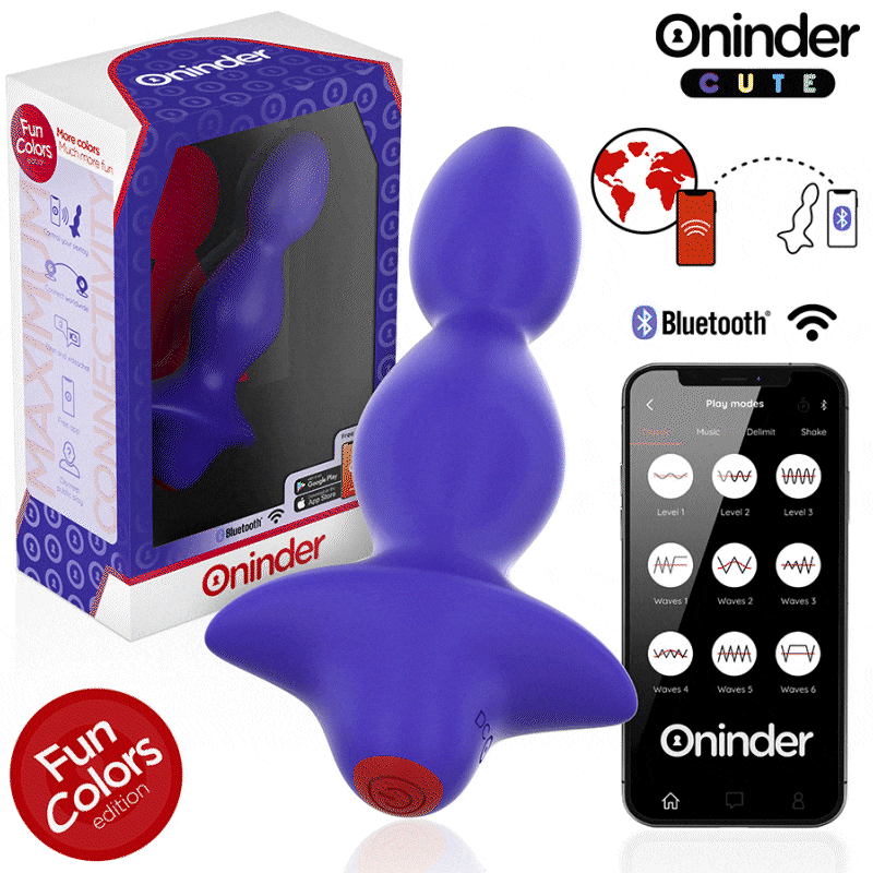 ONINDER CUTE vibrerande analplugg med appkontroll