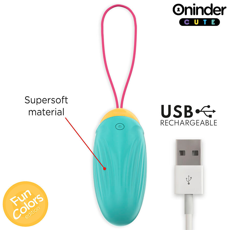 ONINDER CUTE Vibrerande Ägg med roterande silikonkulor
