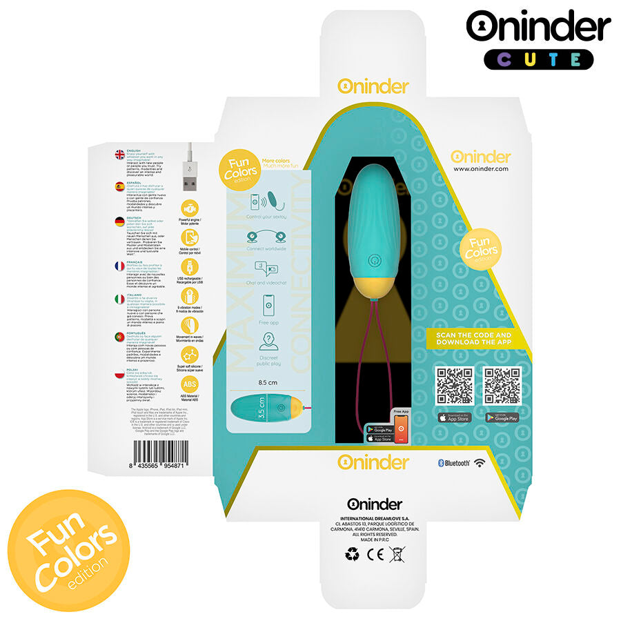 ONINDER CUTE Vibrerande Ägg med roterande silikonkulor