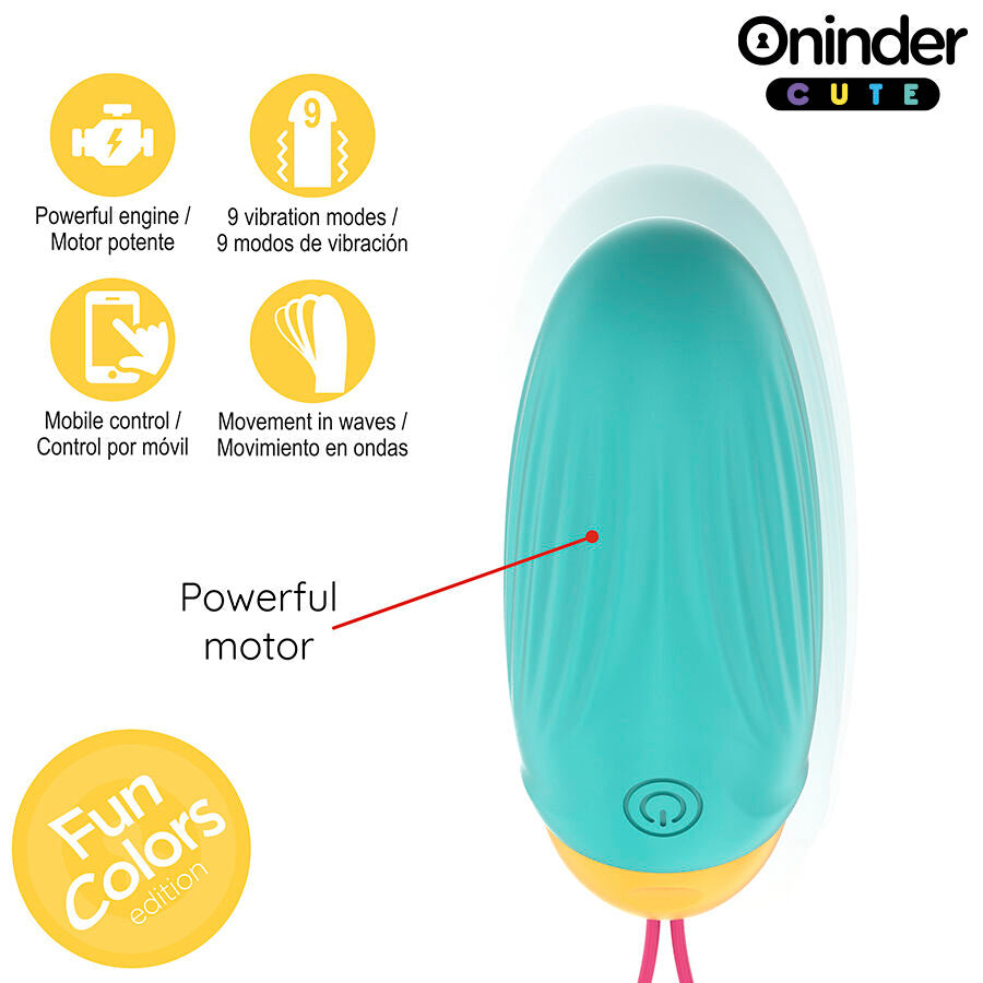 ONINDER CUTE Vibrerande Ägg med roterande silikonkulor
