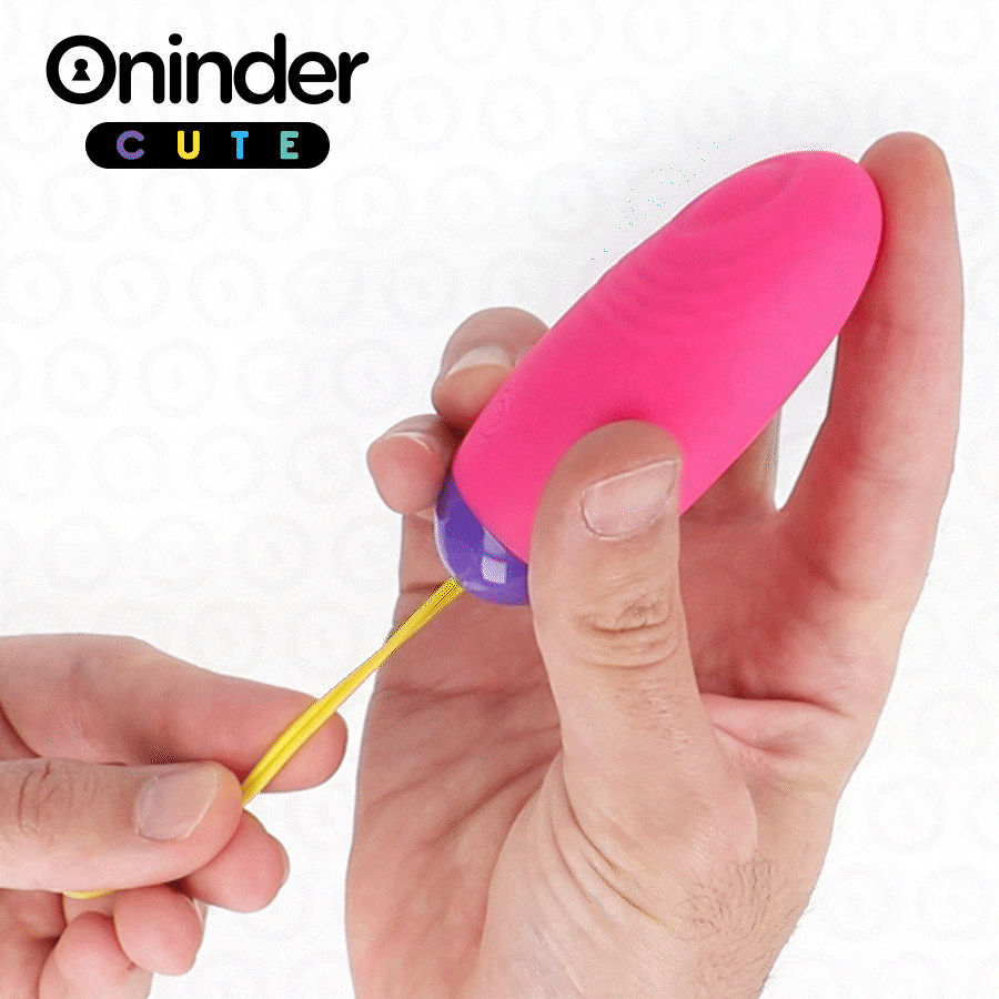 ONINDER CUTE Vibrerande Ägg i turkos, mörkrosa och ljusrosa