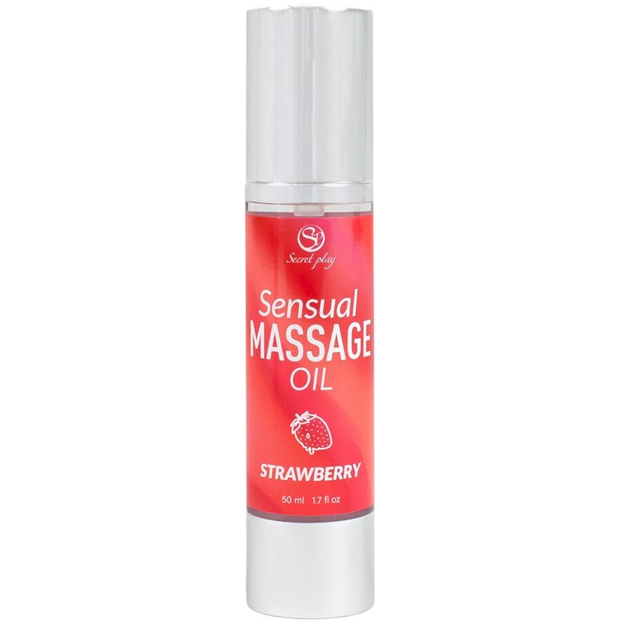 Jordgubb massageolja från SECRETPLAY 50 ml