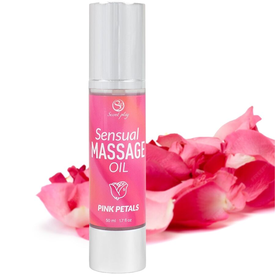 Massageolja med rosblad från SECRETPLAY