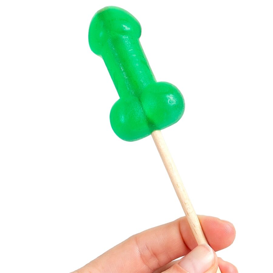 Mintgodis penis lollipop med kylande effekt