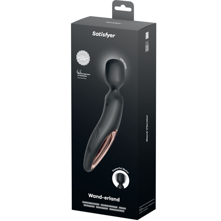 Satisfyer Wand-erland vibrerande massager i svart