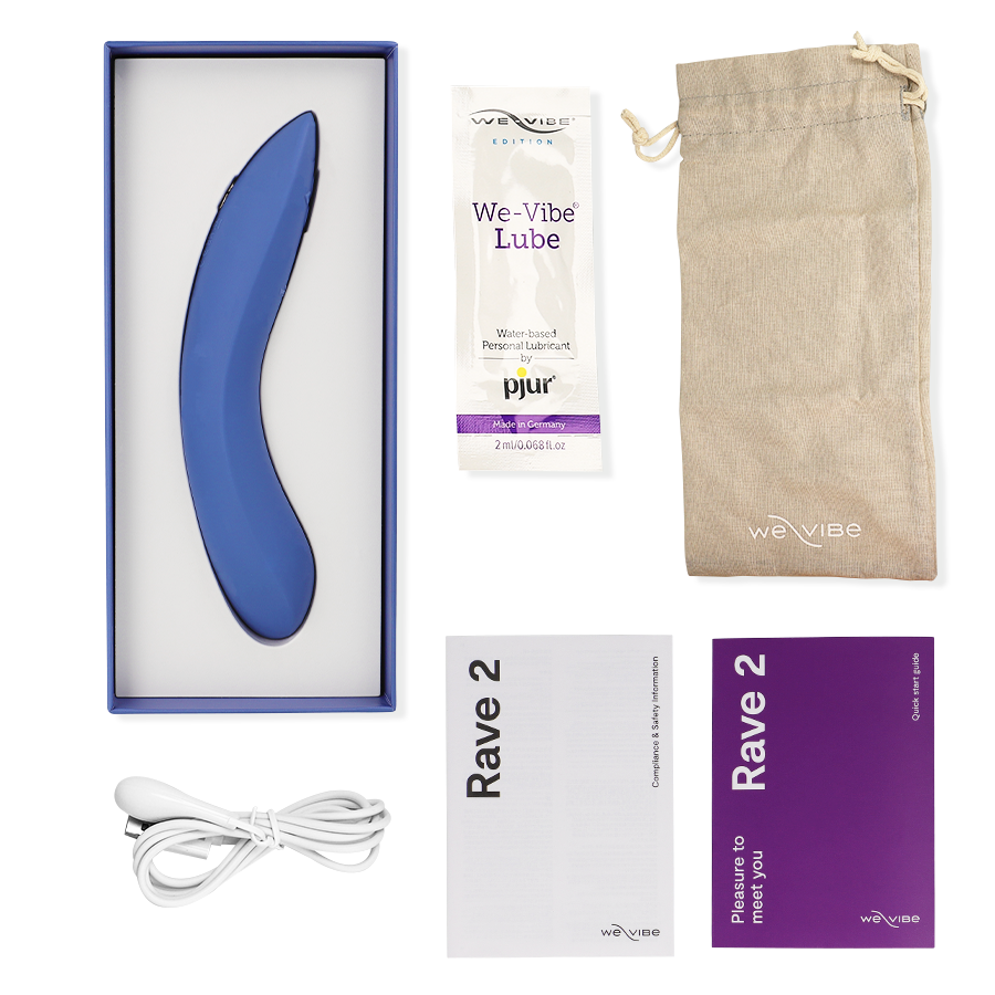 We-Vibe Rave 2 G-punkts vibrator i blått