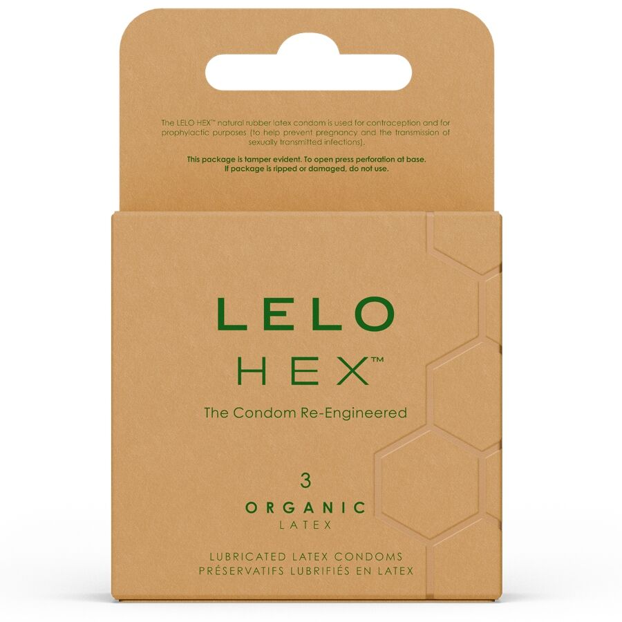 LELO HEX Organic kondombox med 3 enheter