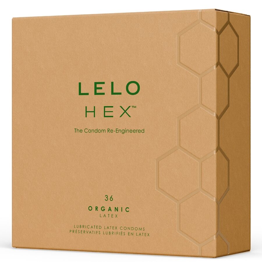 LELO HEX Organic kondombox med 36 enheter