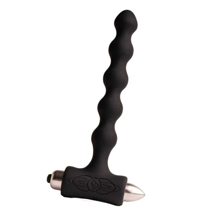 Rocks-Off Petite Sensations Pearls analplugg vibrator i svart