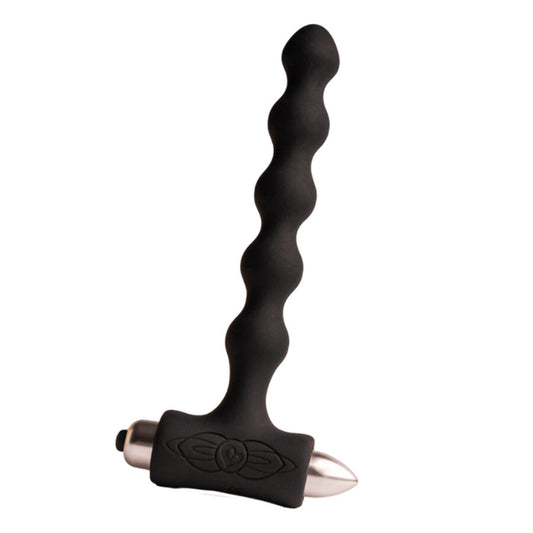 Rocks-Off Petite Sensations Pearls analplugg vibrator i svart