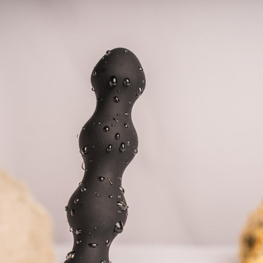 Rocks-Off Petite Sensations Pearls analplugg vibrator i svart