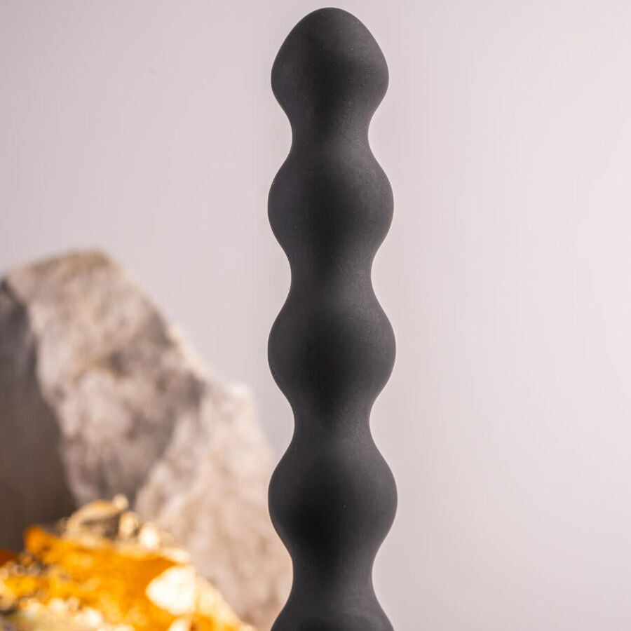 Rocks-Off Petite Sensations Pearls analplugg vibrator i svart