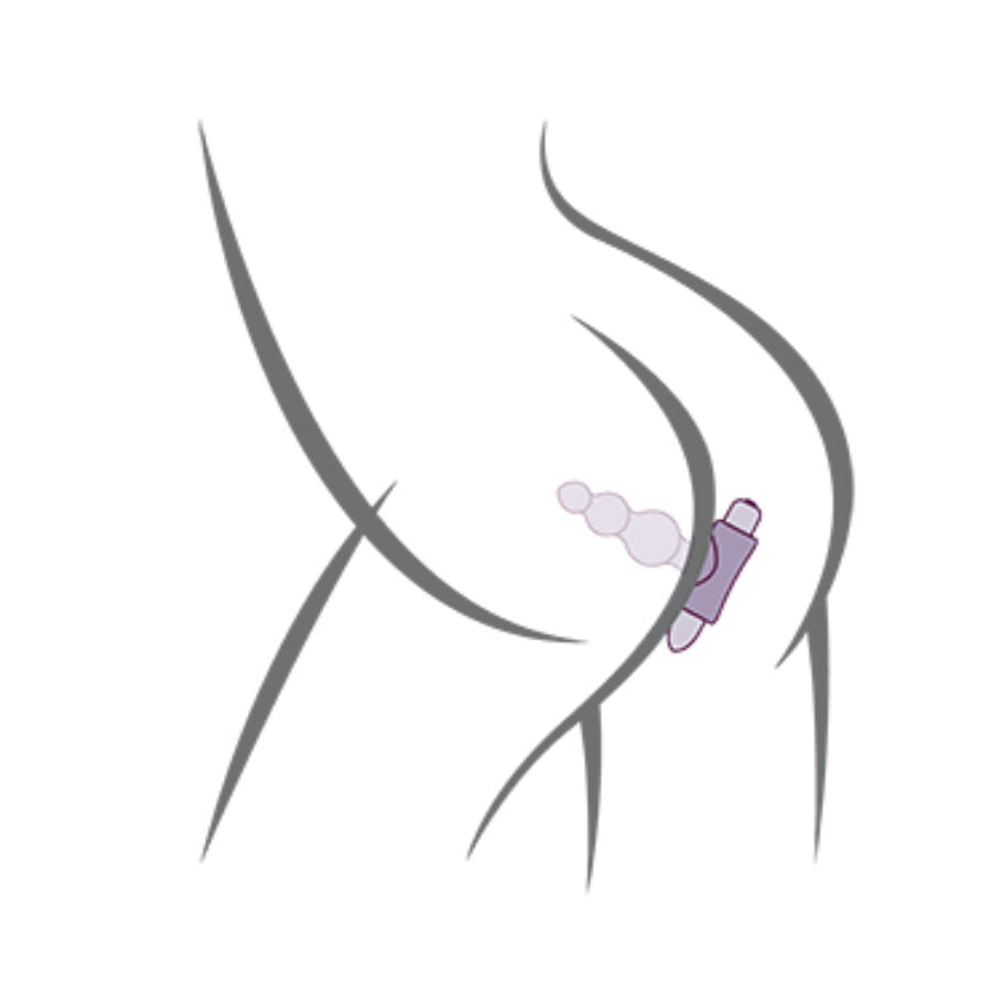 Rocks-Off Petite Sensations Bubbles analplugg vibrator i svart