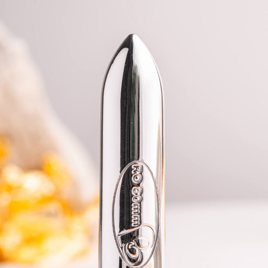 ROCKS-OFF RO-80 Chrome vibrerande kula i silver