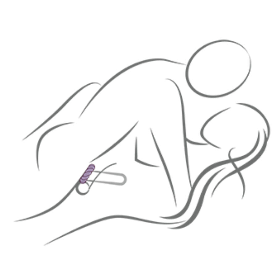 ROCKS-OFF - TWIST SVART SILIKON MASTURBATOR RING