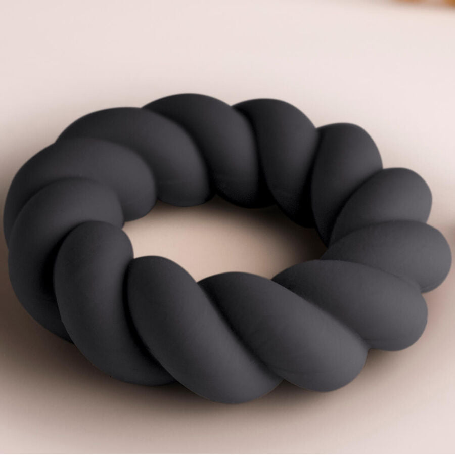 ROCKS-OFF - TWIST SVART SILIKON MASTURBATOR RING