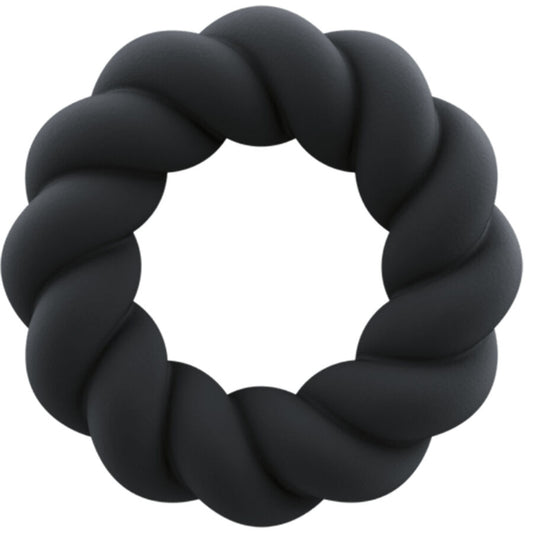 Rocks-Off Twist svart silikon masturbatorring