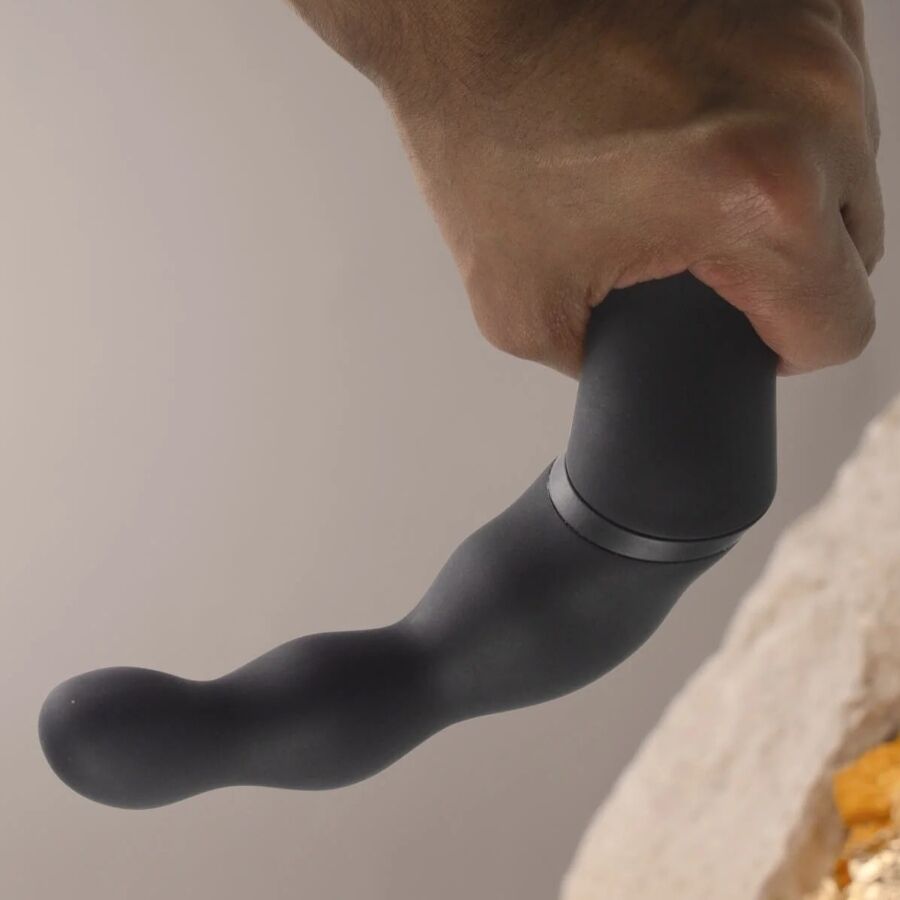 ROCKS-OFF Black Prostate and Anal Vibrator Adapter
