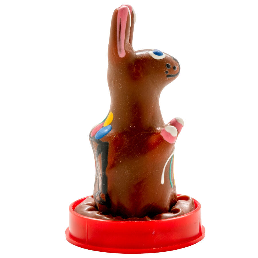 Handmålade novelty kondomer med påskkaninmotiv