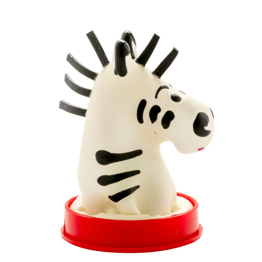 Handmålade kondomer i zebra-design