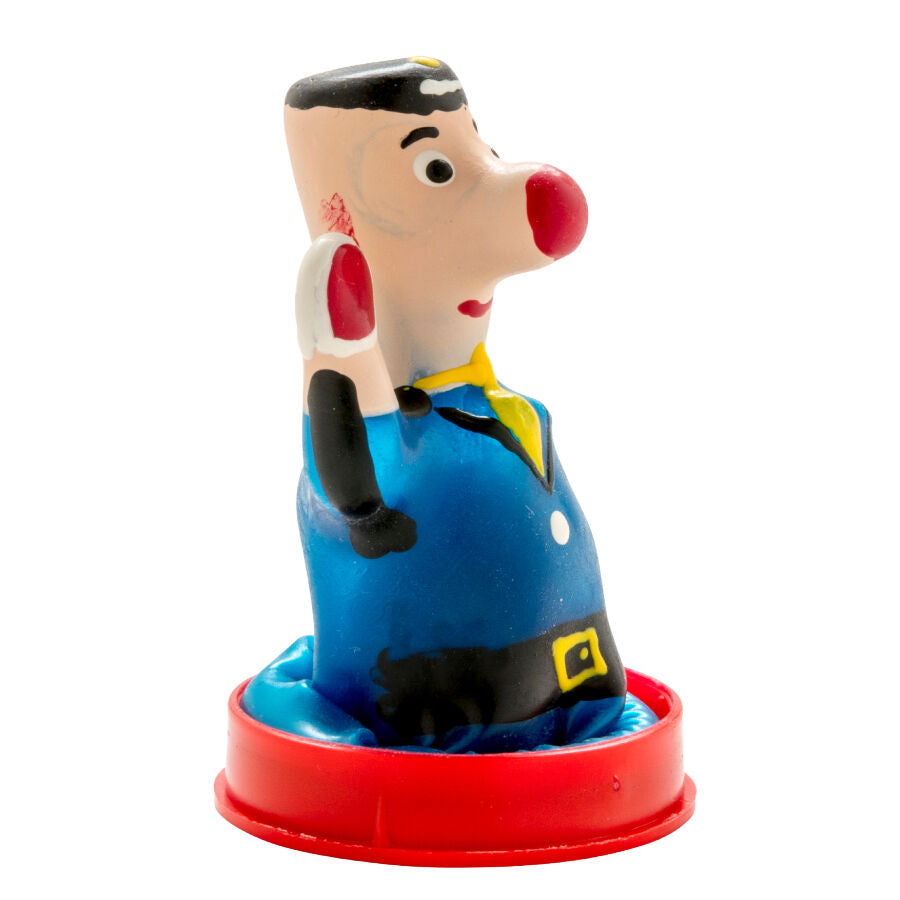 Handmålade novelty kondomer med polisdesign