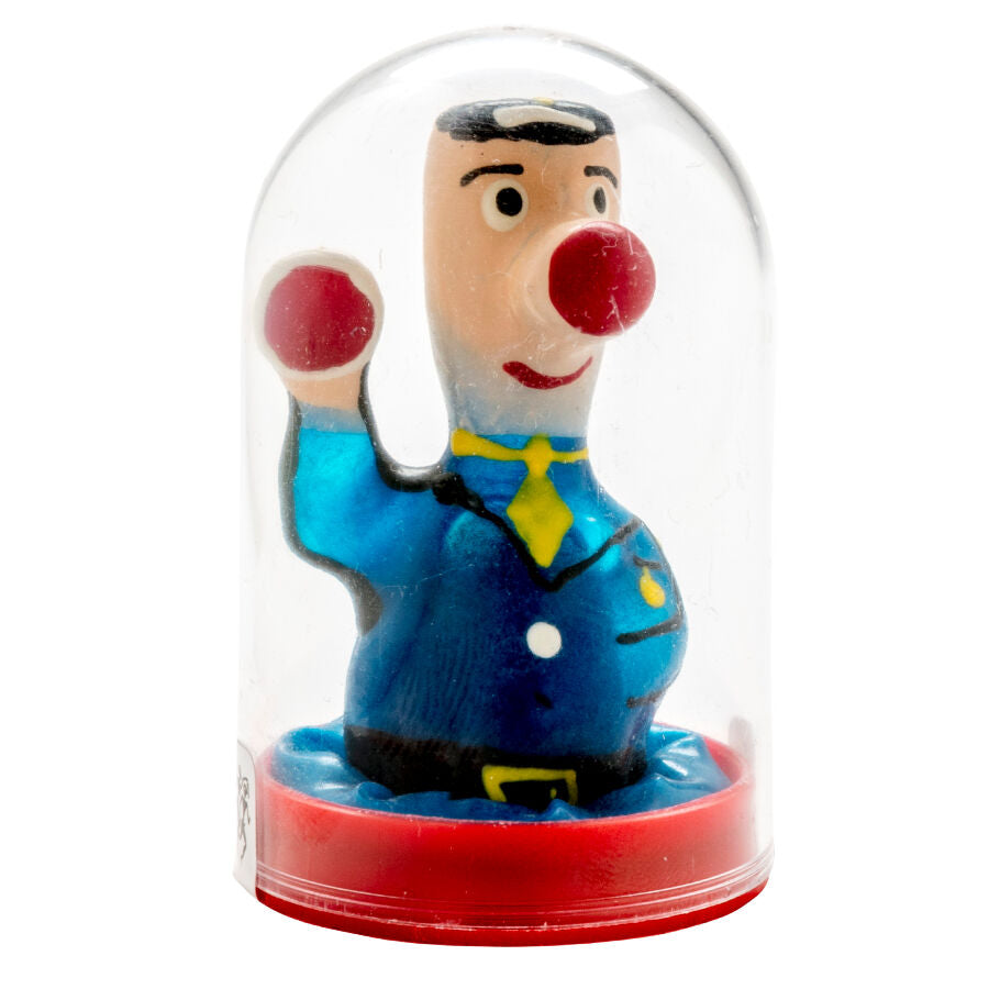 Handmålade novelty kondomer med polisdesign
