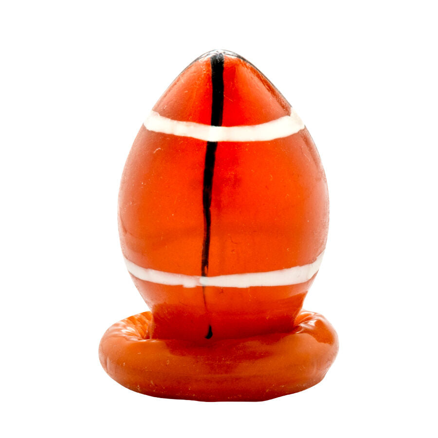 Handmålade novelty kondomer i rugbyboll-design