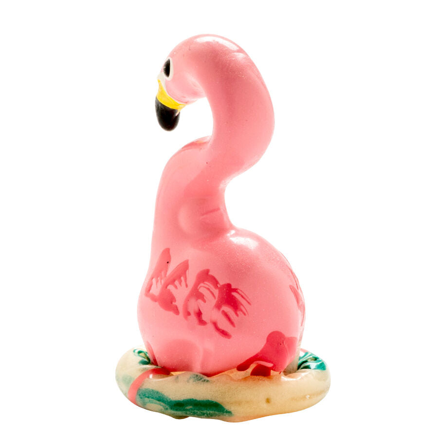 CONDOMERIE - Handmålade novelty kondomer Flamingo Rosa