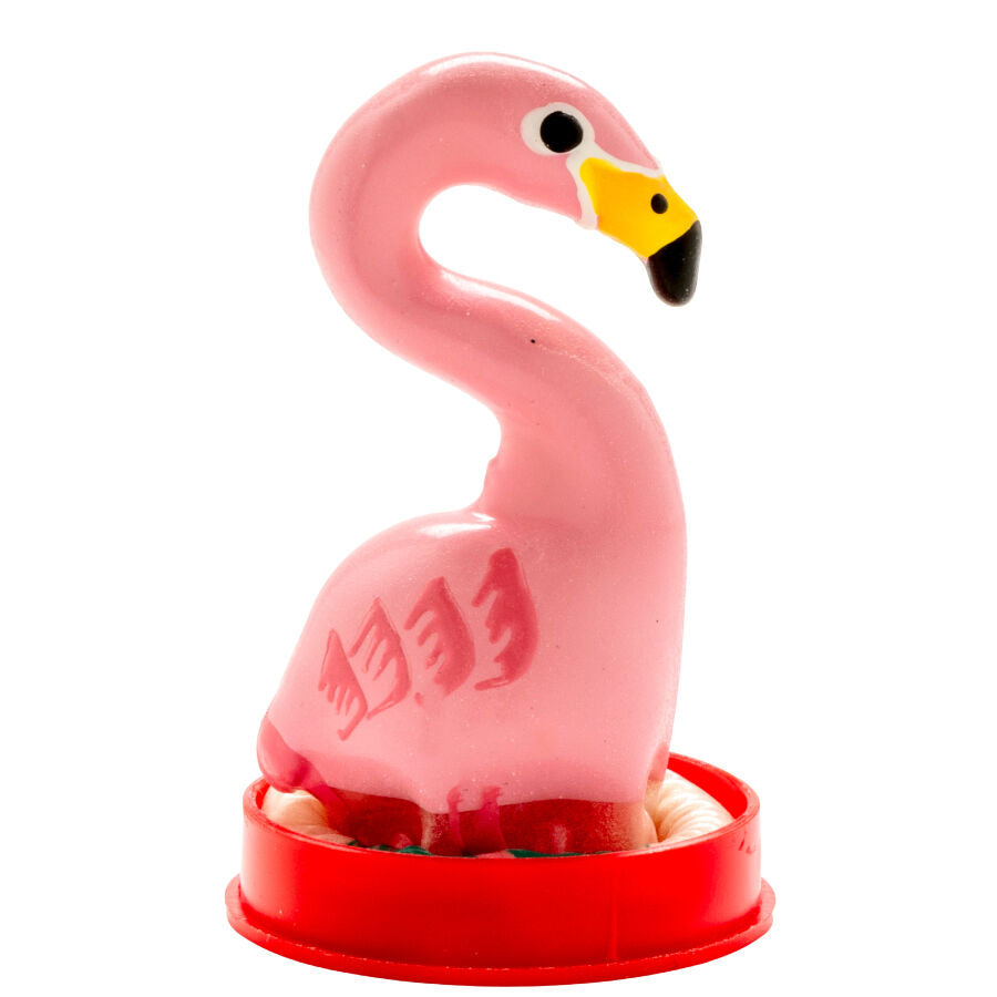 CONDOMERIE - Handmålade novelty kondomer Flamingo Rosa