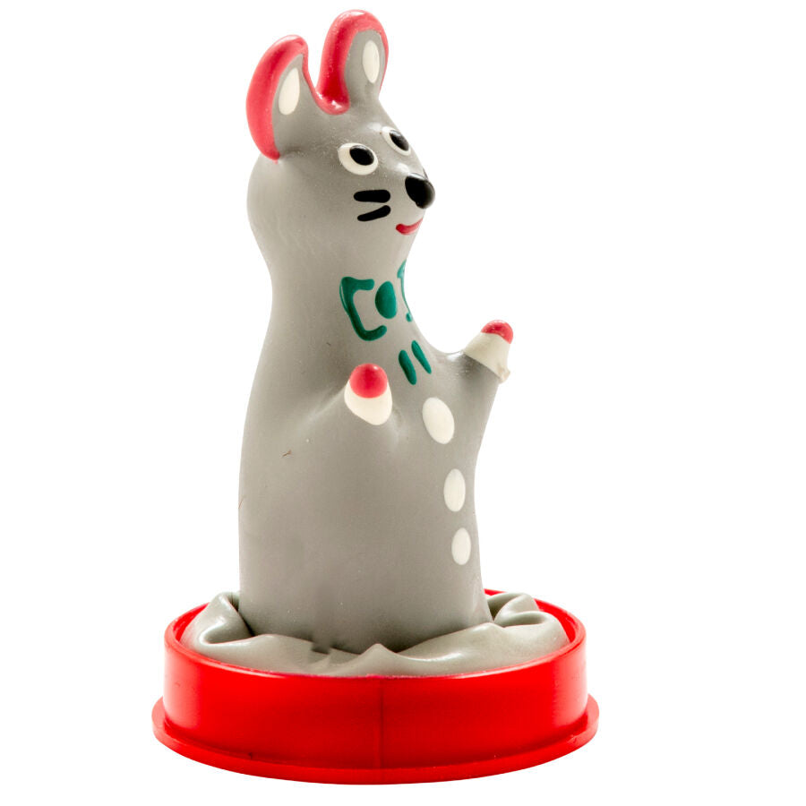 Handmålade novelty kondomer Musmodell 1