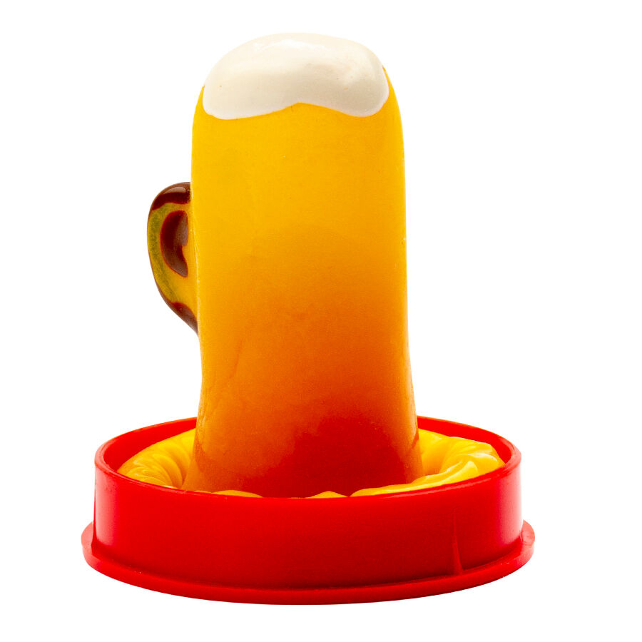 Handmålade novelty kondomer med ölglas design