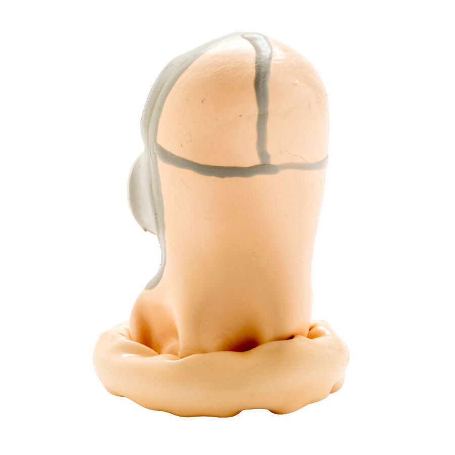 Handmålade novelty kondomer med gasmaskdesign