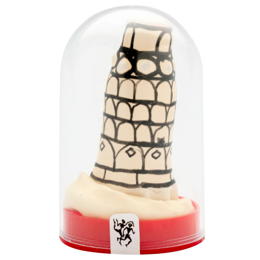 Handmålade novitetskondomer med Pisa Torn design