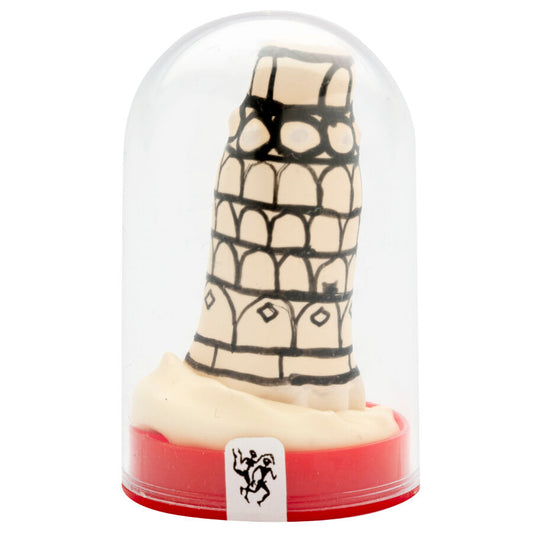 Handmålade novitetskondomer med Pisa Torn design