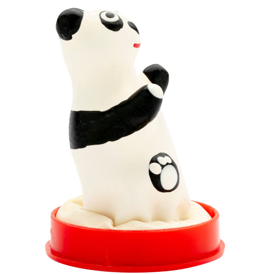 Handmålade kondomer med panda motiv