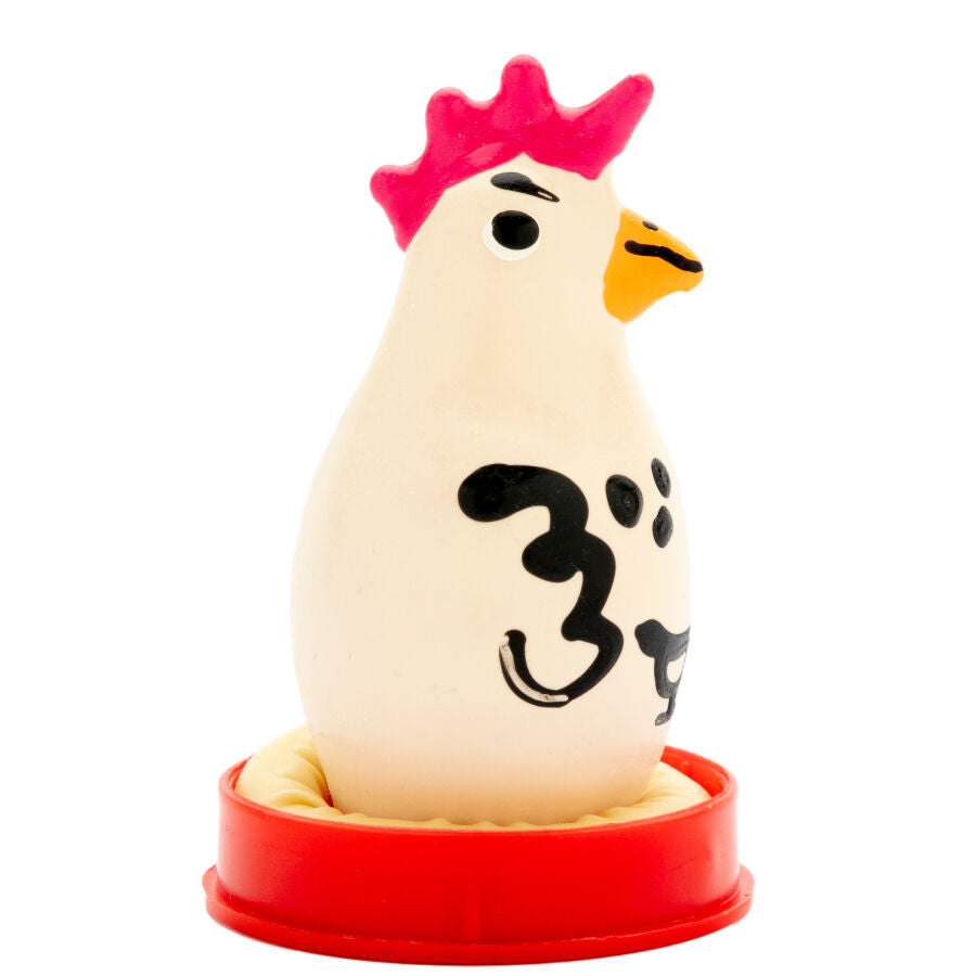 Handmålade novelty-kondomer Cocky Rooster