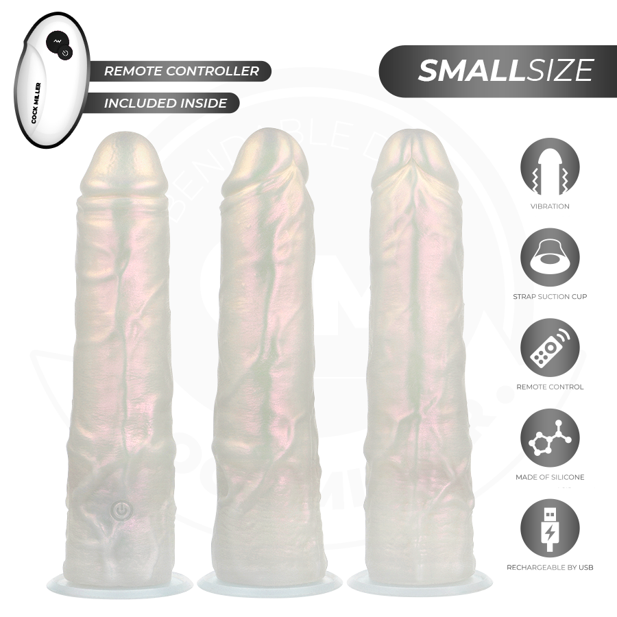 COCK MILLER dildo med sugkopp, ljus och vibration 19,5 cm