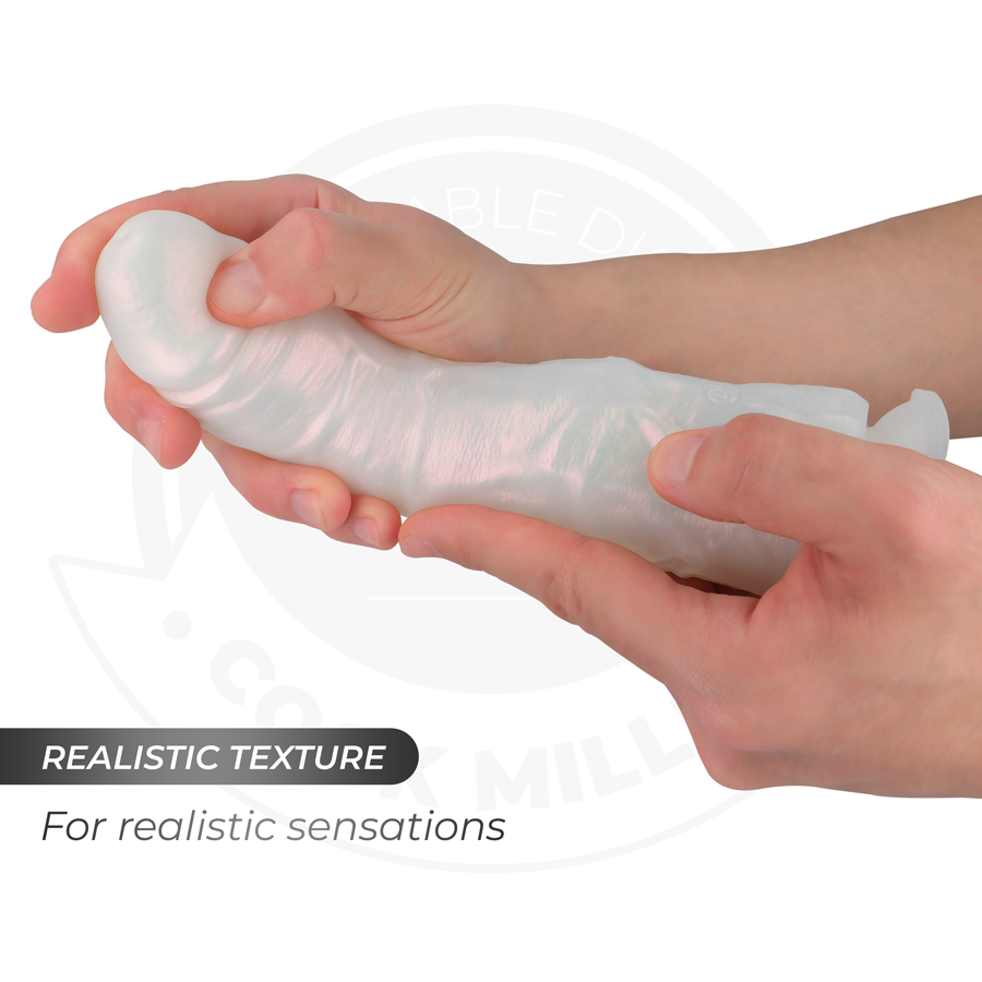 COCK MILLER dildo med sugkopp, ljus och vibration 19,5 cm