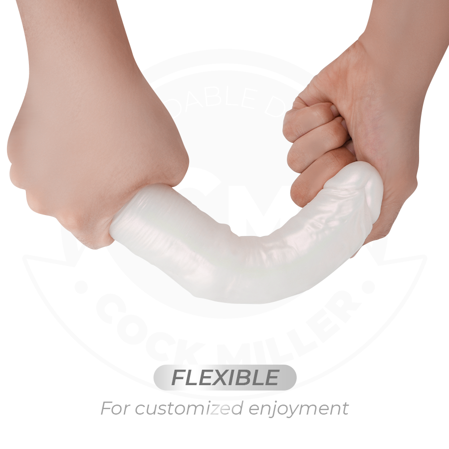 COCK MILLER dildo med sugkopp, ljus och vibration 19,5 cm