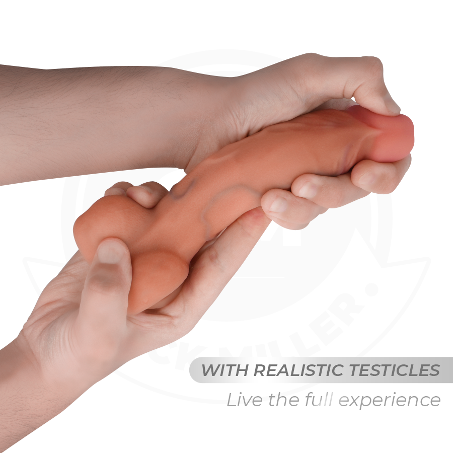 Hyperrealistisk artikulerbar dildo 17,8 cm