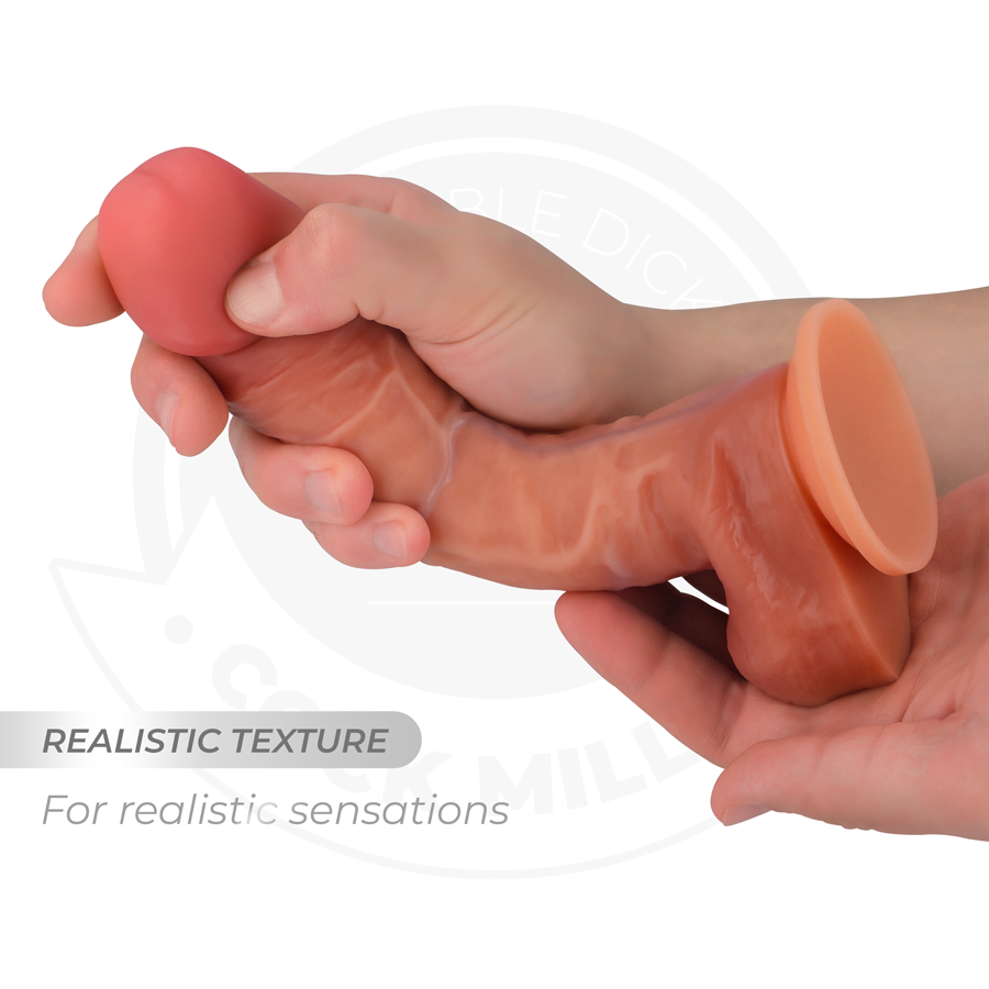 Hyperrealistisk artikulerad dildo 19,3 cm