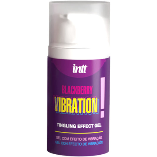 INTT Liquid Vibrating Gel med smak av svartbär 15 ml