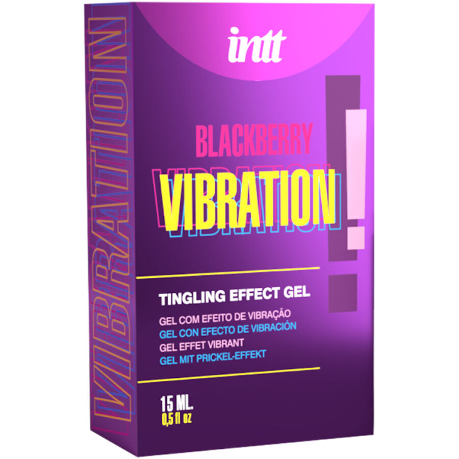 INTT Liquid Vibrating Gel med smak av svartbär 15 ml
