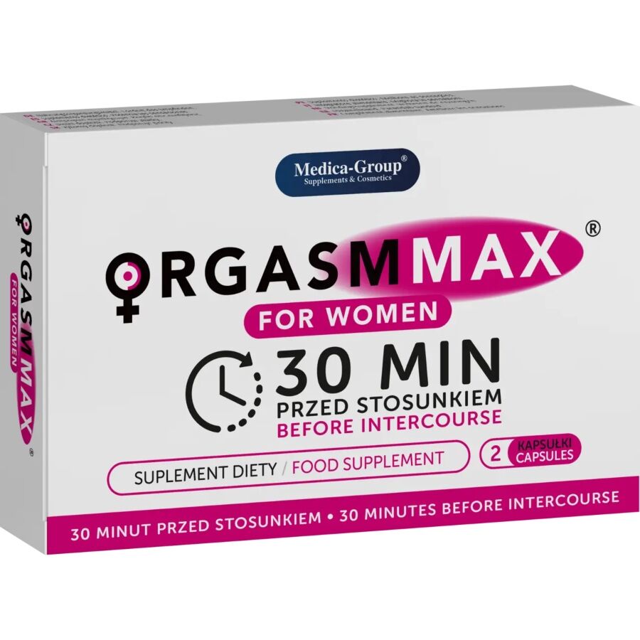 Orgasm Max för kvinnor, kosttillskott i kapslar