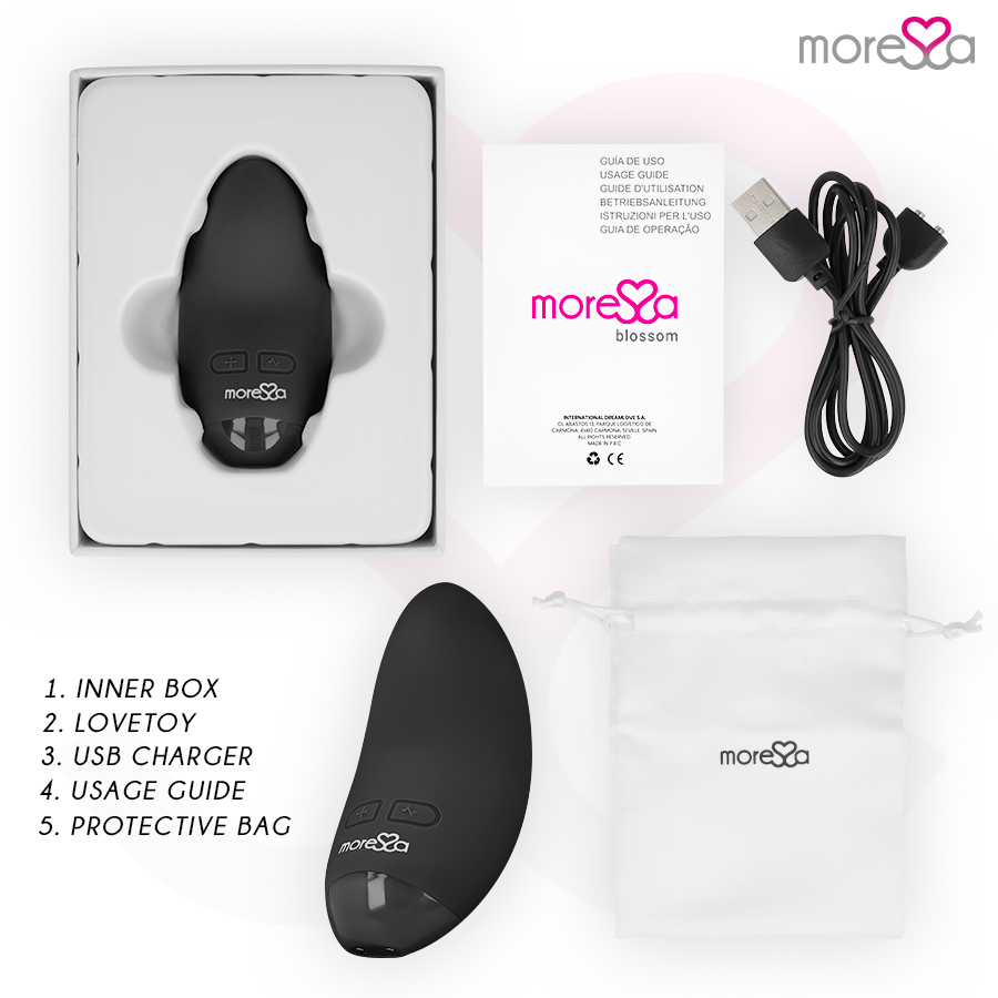 MORESSA Blossom svart vibrator