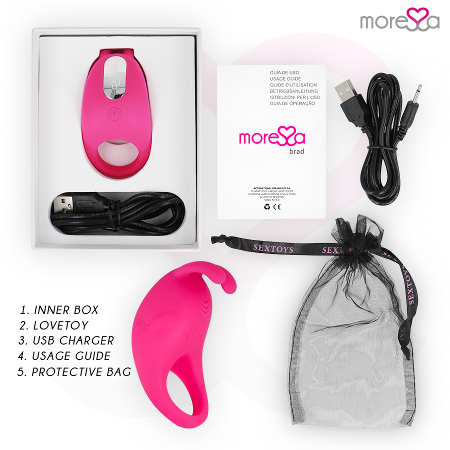 Moressa Brad premium silikon vibrator rosa