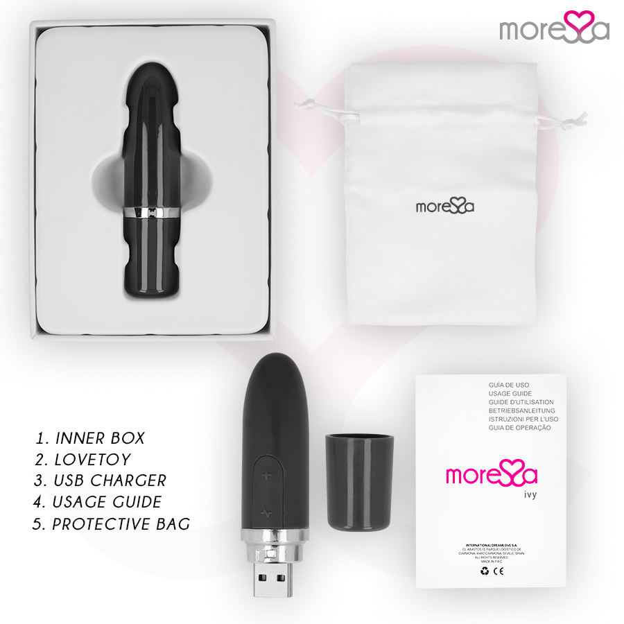 MORESSA - IVY VIBRATOR STIMULATOR resa BLACK