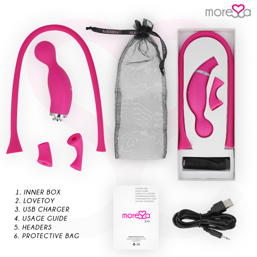 MORESSA KIRK DUO SUCTION massager i premium silikon